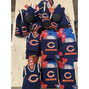 Lot‎ of 145 Chicago Bears NFL Football Can Cooler Bottle Holder Jersey Fan Gear